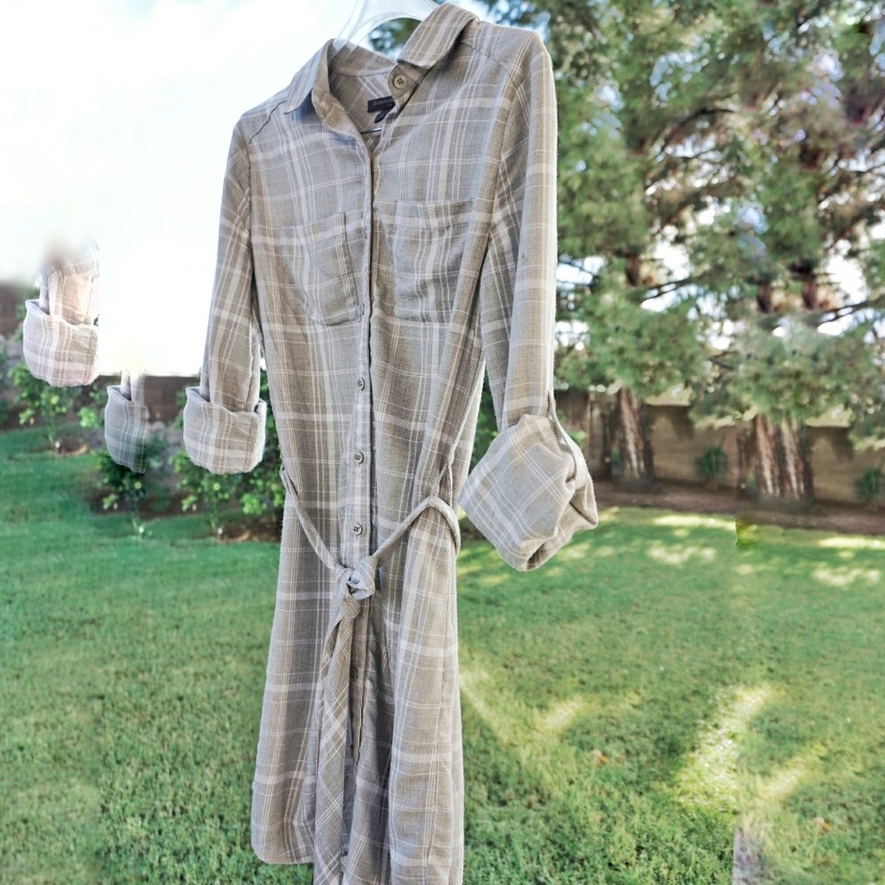 Banana Republic Convertible Shirt Dress